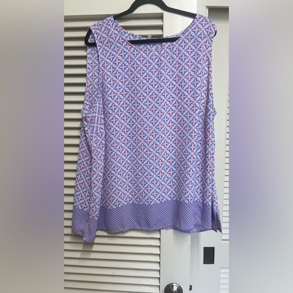 🌸 Talbots Plus Sleeveless Blouse – Size 3X 🌸
